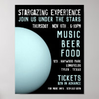 Planet Uranus, Planetarium Evénement Publicité