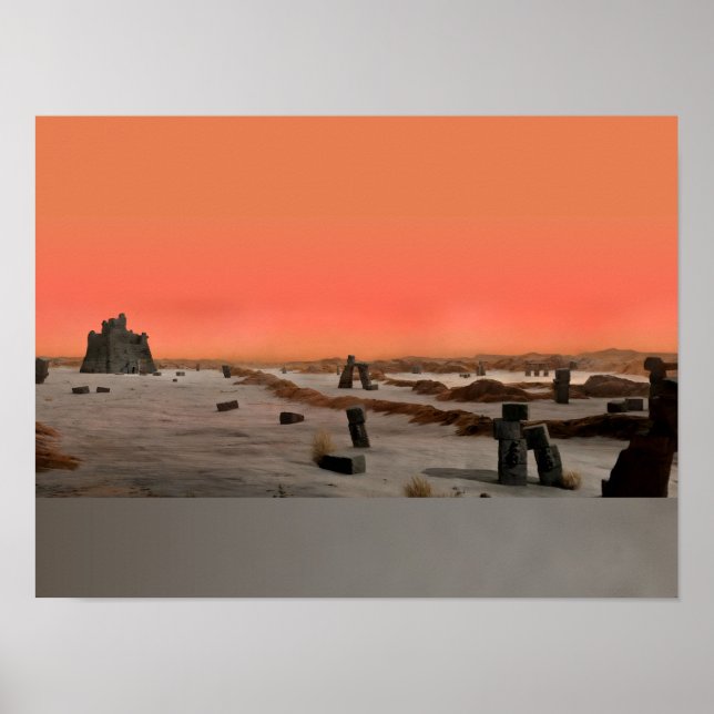 Affiche Planète extraterrestre stérile (Devant)