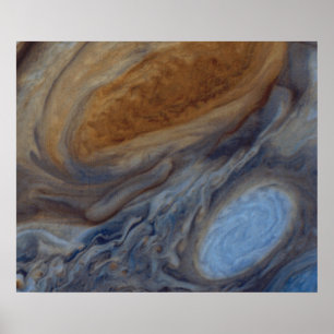 Affiche Planète Jupiter Grande Tache Rouge
