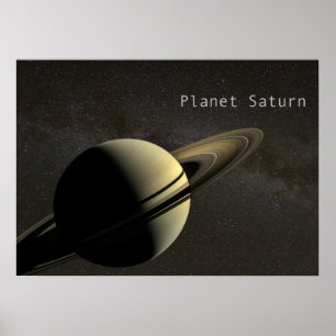 Affiche Planète Saturne