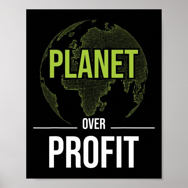 Affiche Planète sur le profit - Protection De l'environnem (Devant)