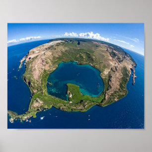 Affiche Planète Terre depuis l'espace