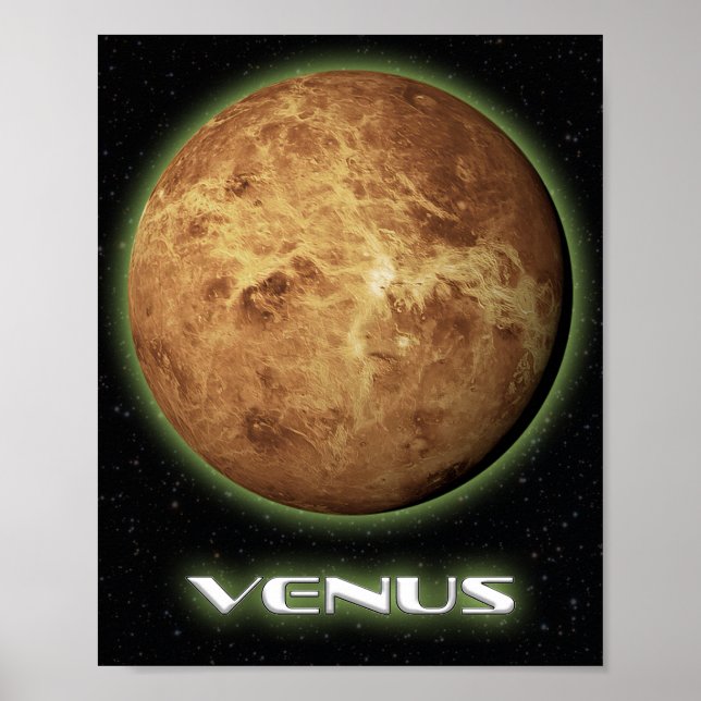 Affiche Planète Vénus Mur Art (Devant)