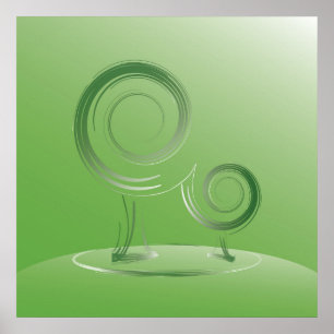 Affiche planète verte