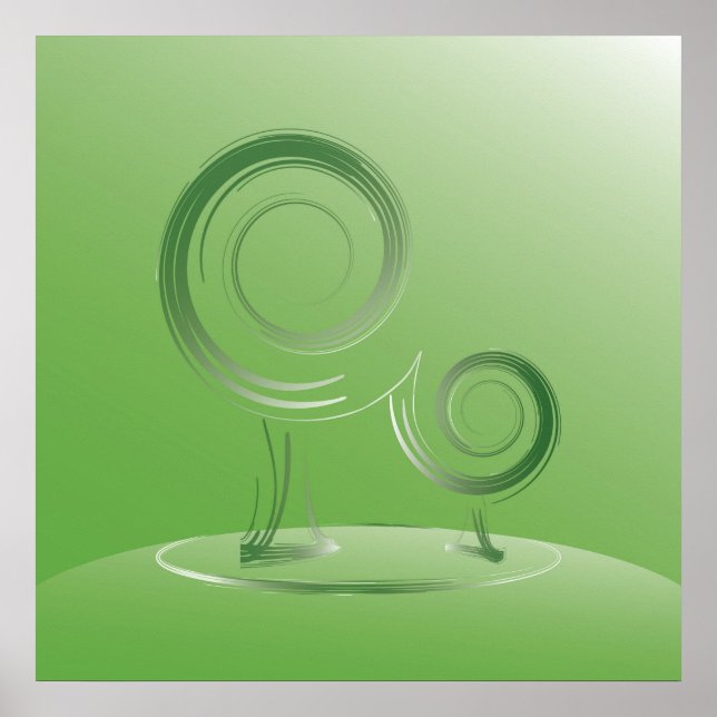 Affiche planète verte (Devant)