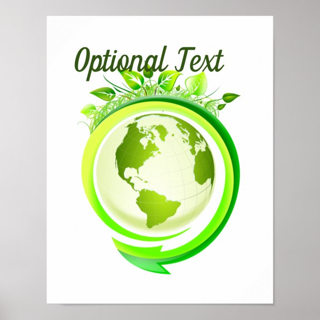 Affiche Planète verte jour des terres (Devant)