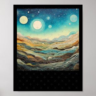 Affiche Planètes Paysages psychédéliques Sublime Nature St