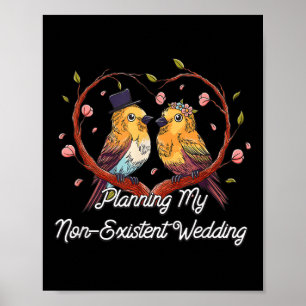 Affiche Planification Mon Mariage Non Existant Drôle Coupl