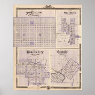 Affiche Plans d'Osage, Union de l'Ouest