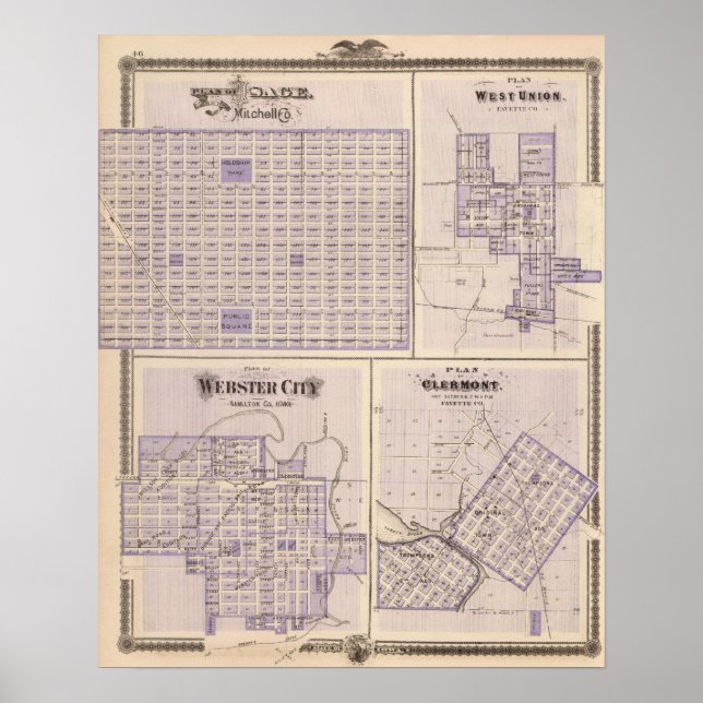 Affiche Plans d'Osage, Union de l'Ouest (Devant)