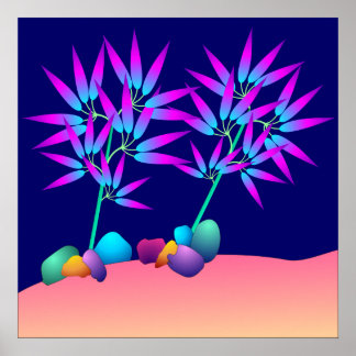 Affiche plante brillante