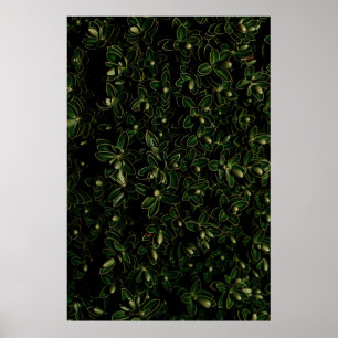 Affiche Plante de feuille verte