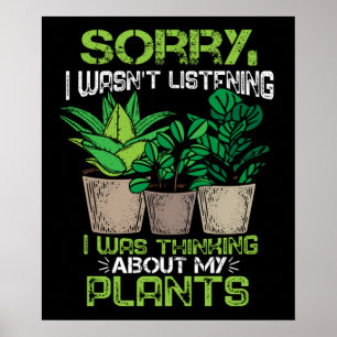 Affiche Plante Lover Florist Cadeau Femmes Jardinage Plant
