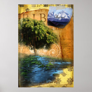 Affiche Planté par l'eau