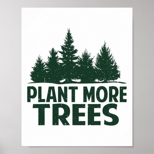 Affiche Plante Plus d'arbres Jour des terres Joyeux Arbor  (Devant)