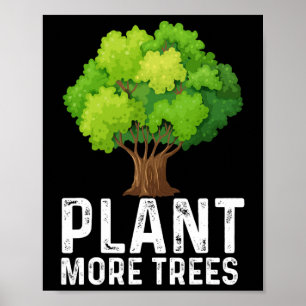 Affiche Plante Plus d'arbres Planter Arbres Jour Arbres Lo