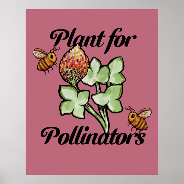 Affiche Plante pour abeille pollinisatrice                 (Devant)