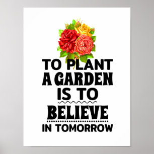 Affiche Plante un jardin est croire en demain