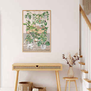 Affiche Plantes tropicales à l'aquarelle