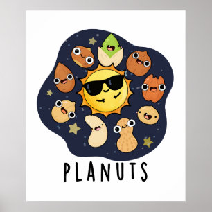 Affiche Planuts Funny Astronomie Nuts Pun