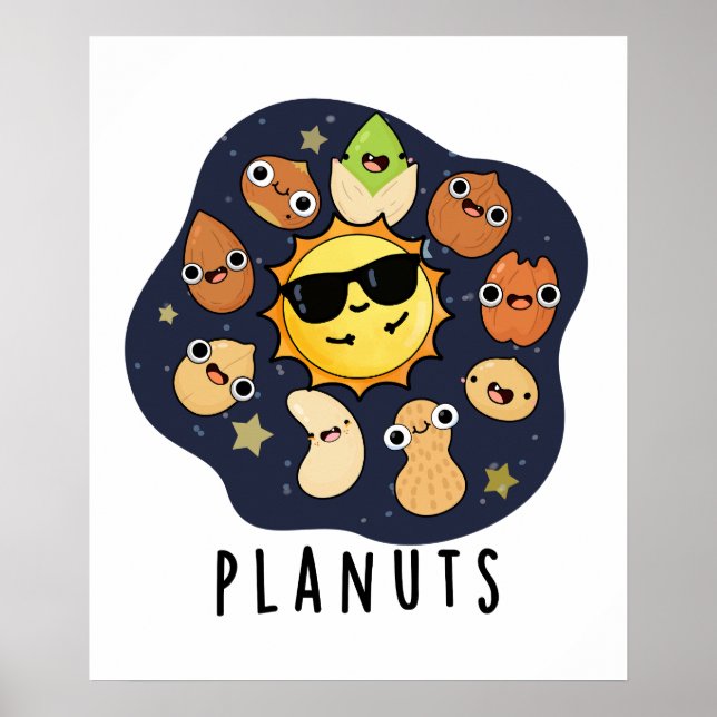 Affiche Planuts Funny Astronomie Nuts Pun (Devant)