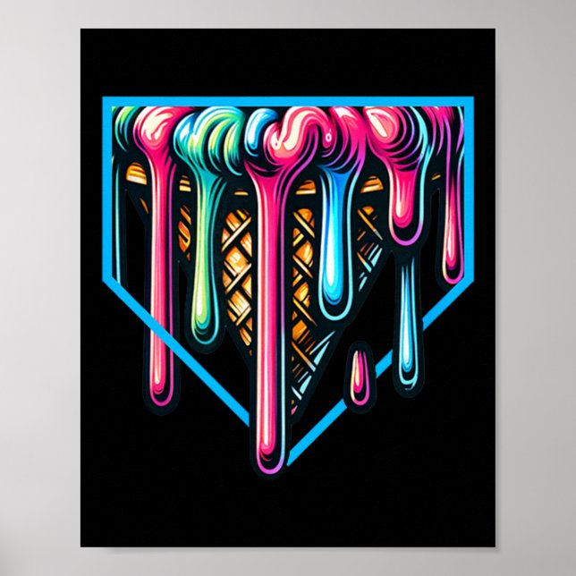 Affiche Plaque D'accueil Drip - Glace Douce Et Vendre  (Devant)