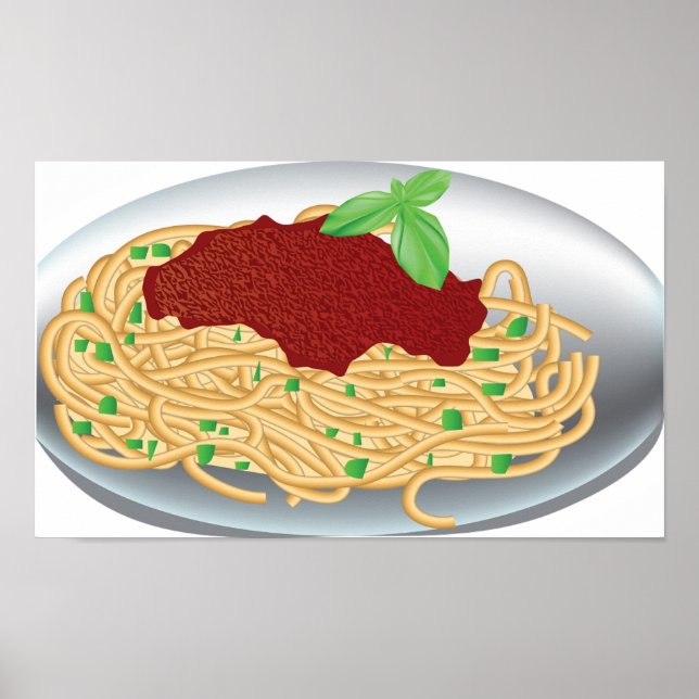 Affiche Plaque D'Affiche Spaghetti (Devant)
