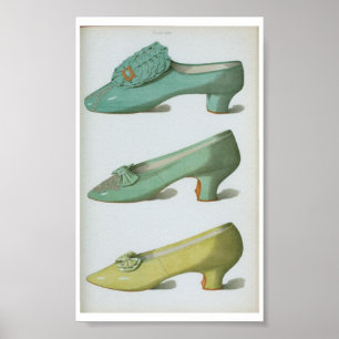 Affiche Plaque de chaussures victorienne du XVIIIe siècle