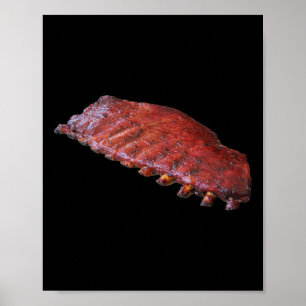 Affiche Plaque de côtes de porc BBQ