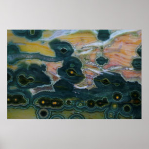 Affiche Plaque de jaspe océanique