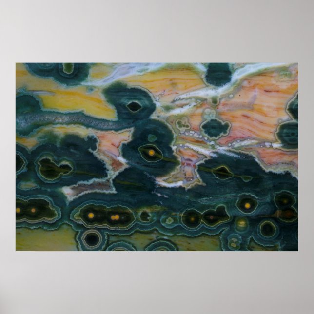 Affiche Plaque de jaspe océanique (Devant)