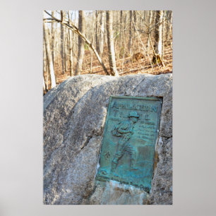 Affiche Plaque de piste des Appalaches Unicoi Gap GA Poste