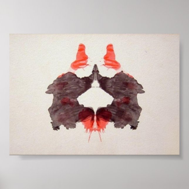 Affiche Plaque d'encre de test Rorschach 2 (Devant)