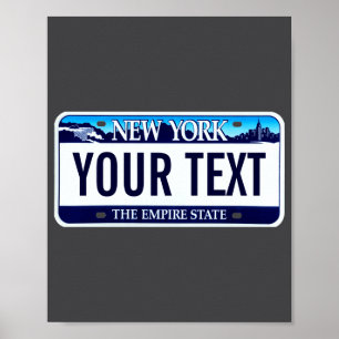 Affiche Plaque d'immatriculation de New York _1 