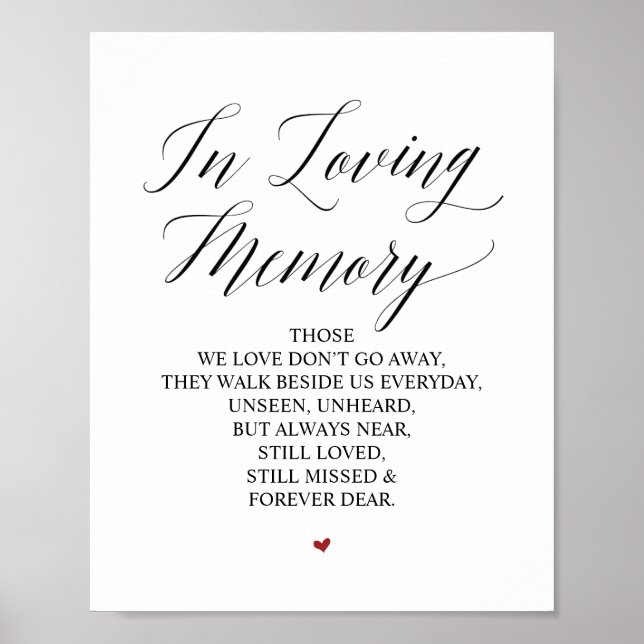 Affiche Plaque Mémorielle En Mémoire Affectueuse Dans Notr (Devant)