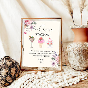 Affiche Plaques de barre de Fêtes des mariées modernes ros