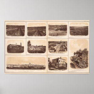 Affiche Plaques en fer, Héros moteur, lignes rebelles, bât