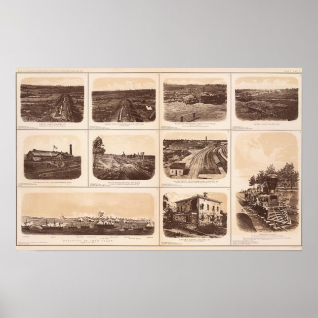 Affiche Plaques en fer, Héros moteur, lignes rebelles, bât (Devant)