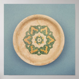 Affiche plat d'offrande chinoise