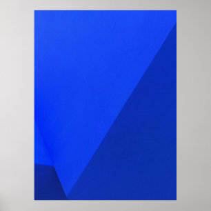 Affiche Plateau en bois bleu et noir