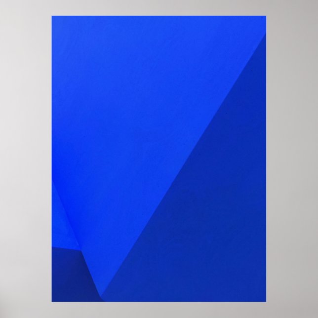 Affiche Plateau en bois bleu et noir (Devant)