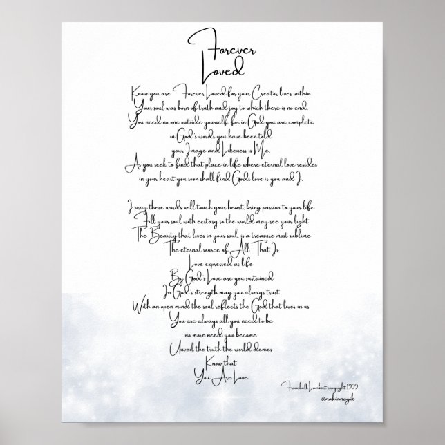 Affiche Platine toujours aimé (Devant)