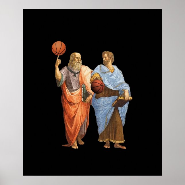 Affiche Platon et Aristote dans le Match de Basket-Ball Ep (Devant)