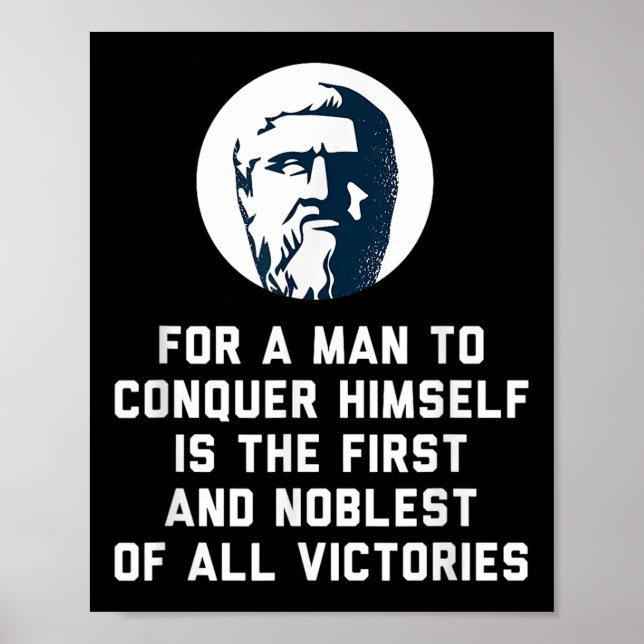 Affiche Platon Pour Un Homme À Se Conquérir Philosophie Co (Devant)