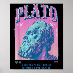 Affiche Platon stoïque Pastel Y2k Rétro stoïcisme esthétiq