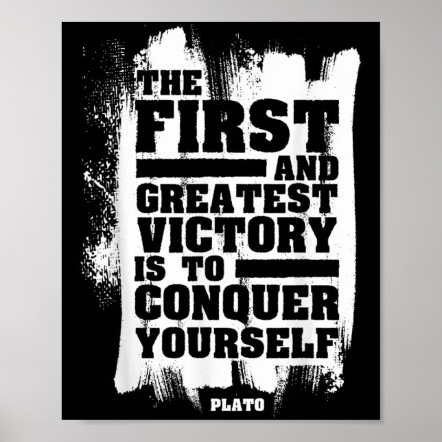 Affiche Platon stoïque pleine conscience Citation stoïcism (Devant)