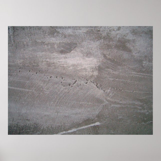 Affiche Plâtre gris béton (Devant)