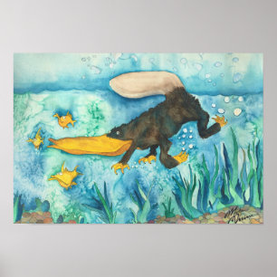 Affiche "Platty" le Platypus par Mike Quinn