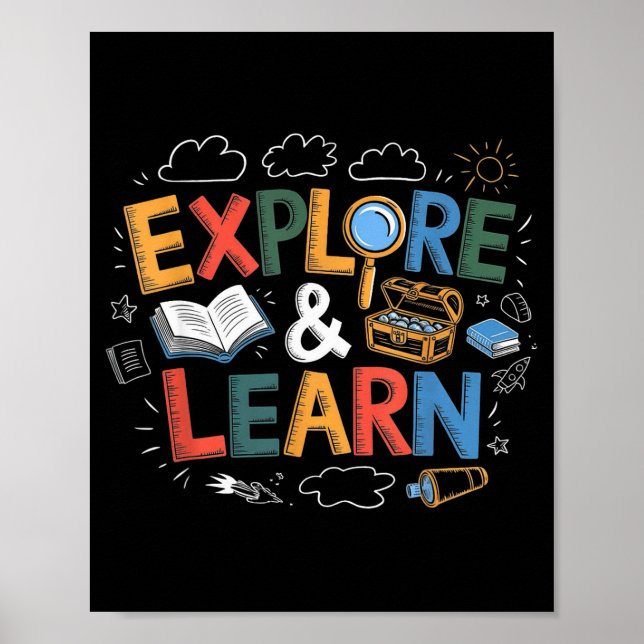 Affiche Play Is Learning Explore And Learn Preschool Teach (Devant)