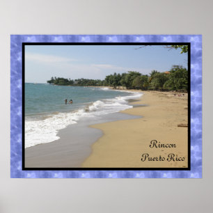Affiche Playa de Rincon En Porto Rico